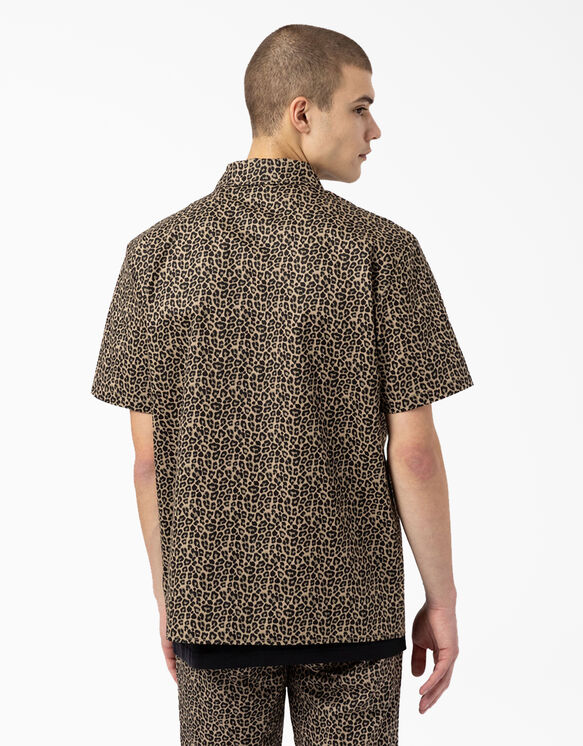 Silver Firs Short Sleeve Work Shirt - Leopard Print &#40;LPT&#41;