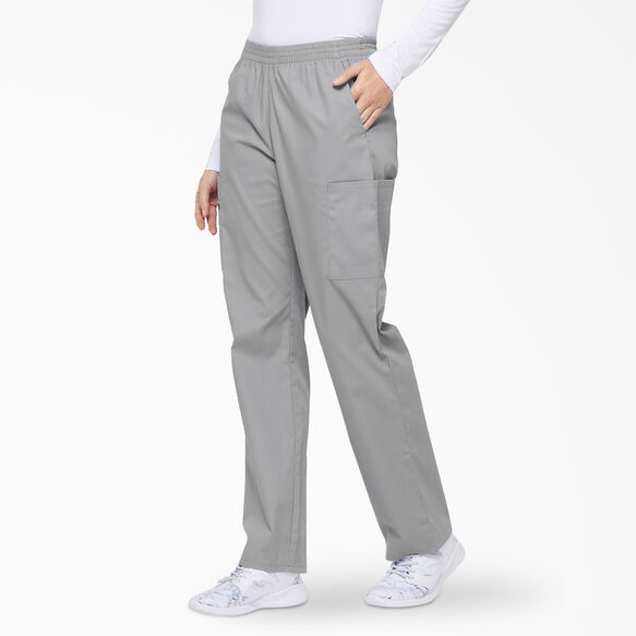 Women&#39;s EDS Signature Tapered Leg Cargo Scrub Pants - Gray &#40;GY&#41;