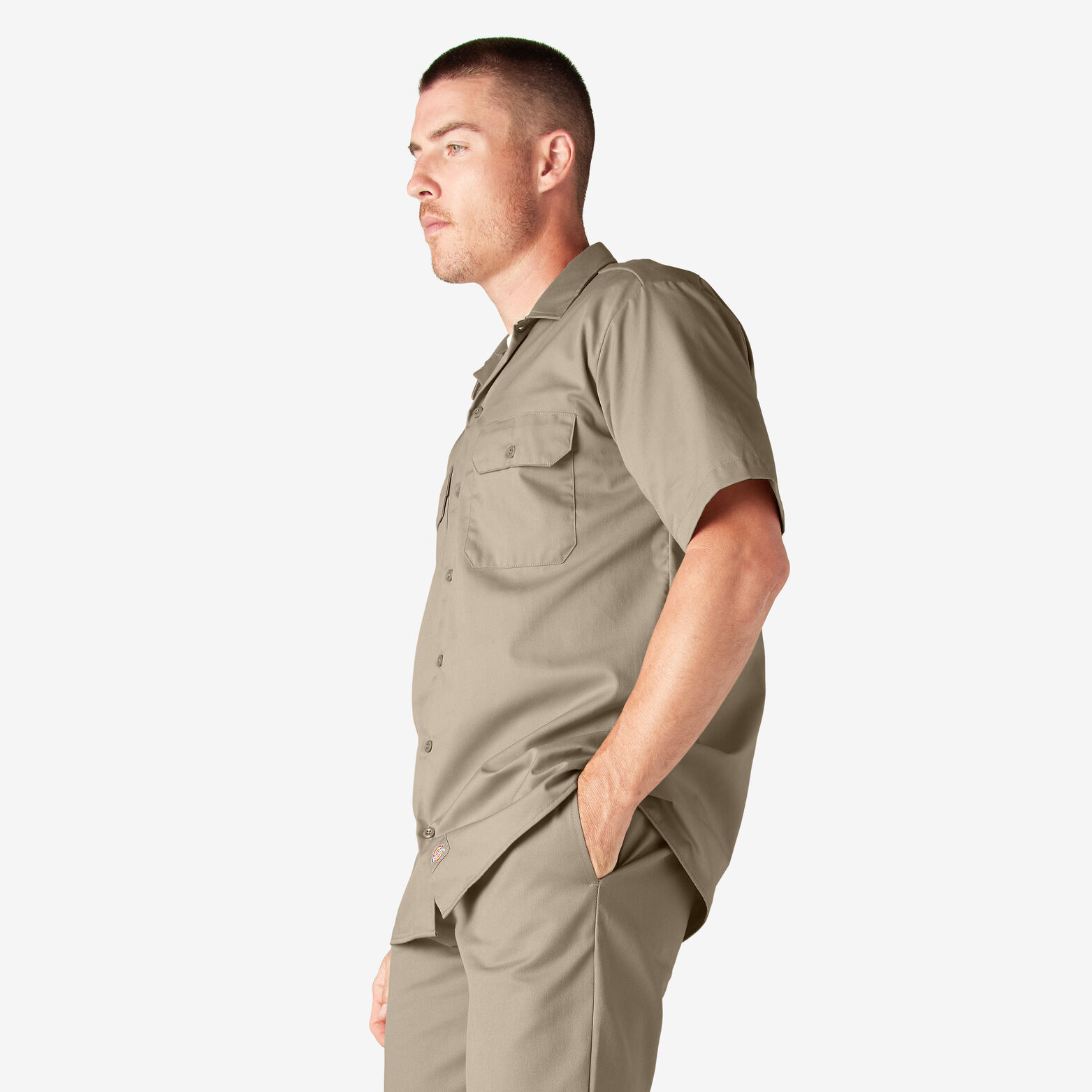 mens khaki work shirts
