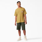Loose Fit Flat Front Work Shorts, 13&quot; - Olive Green &#40;OG&#41;