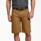 Relaxed Fit Duck Carpenter Shorts, 11&quot; - Rinsed Brown Duck &#40;RBD&#41;