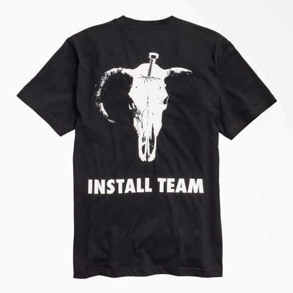 New York Sunshine x Dickies Install Team T-Shirt - Black &#40;KBK&#41;