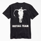 New York Sunshine x Dickies Install Team T-Shirt - Black &#40;KBK&#41;