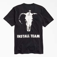 New York Sunshine x Dickies Install Team T-Shirt - Black (KBK)