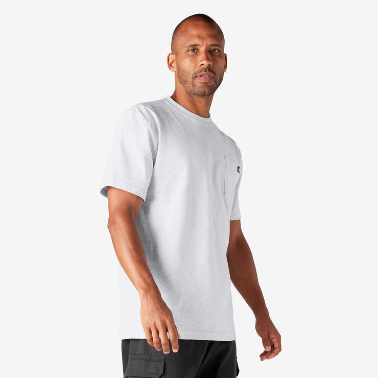 Heavyweight Short Sleeve Pocket T-Shirt - Ash Gray (AG) image number 4