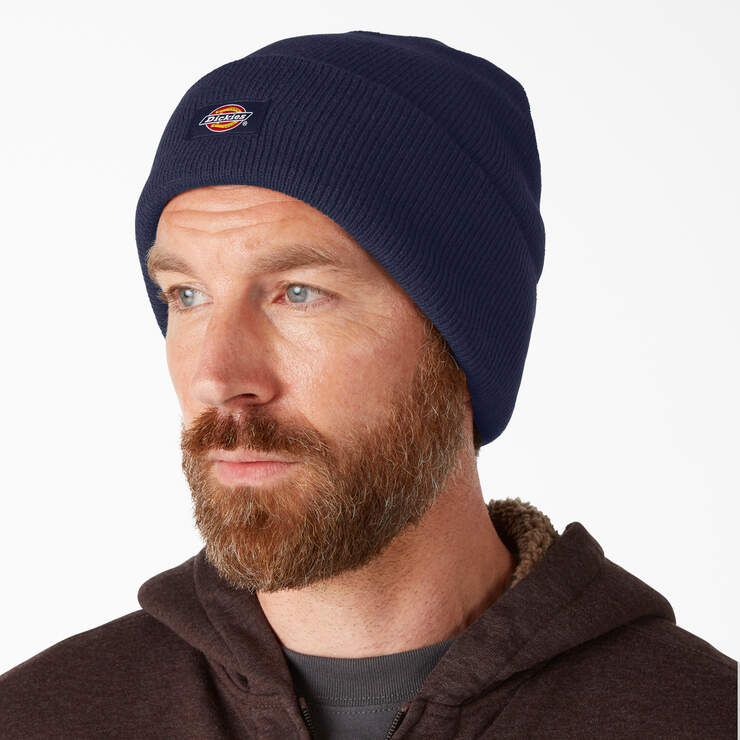 Cuffed Knit Beanie - Ink Navy (IK) image number 2