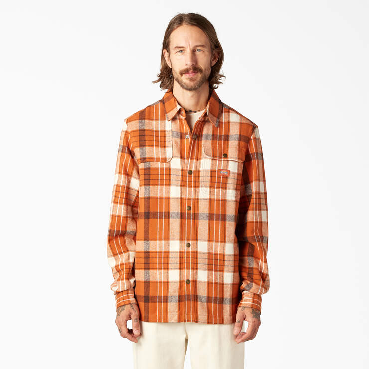 Nimmons Plaid Long Sleeve Shirt - Bombay Brown Plaid (NCR) image number 1