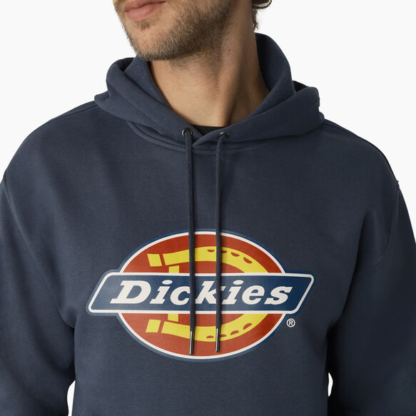 Water Repellent Tri-Color Logo Hoodie - Airforce Blue &#40;AF&#41;