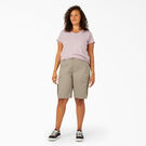 Women&#39;s Plus Relaxed Fit Cargo Shorts, 11&quot; - Desert Sand &#40;DS&#41;