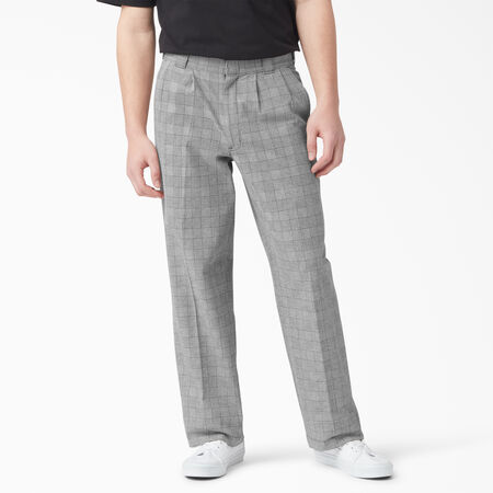Bakerhill Pleated Pants - Brown Plaid &#40;BP3&#41;