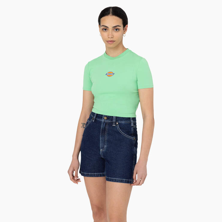 Women's Maple Valley Logo Cropped T-Shirt - Apple Mint (AR2) image number 1