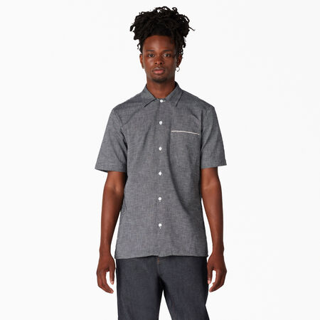Dickies 1922 Striped Short Sleeve Shirt - Rinsed Black &#40;RBK&#41;