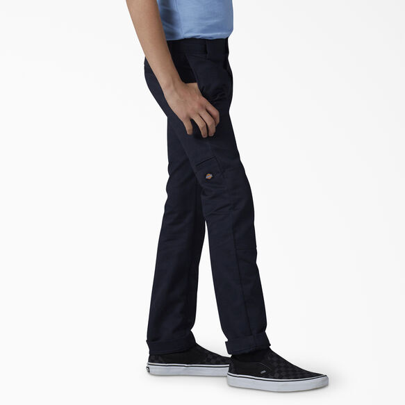 Boys&#39; FLEX Skinny Fit Double Knee Pants, 4-20 - Dark Navy &#40;DN&#41;