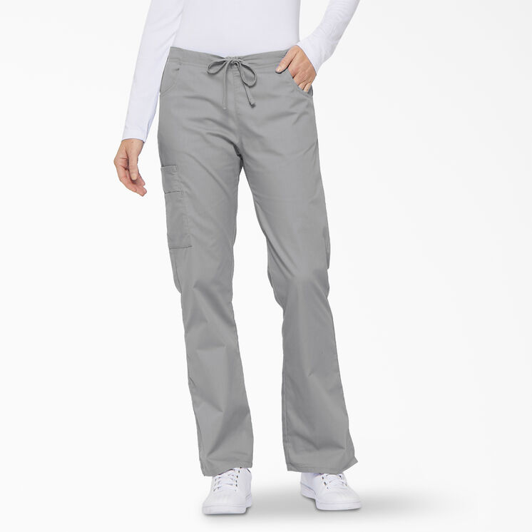 Women&#39;s EDS Signature Flare Leg Cargo Scrub Pants - Gray &#40;GY&#41;