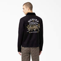 Fort Lewis Embroidered Jacket - Black (BK)