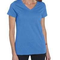 Women's Short Sleeve V-Neck T-Shirt - SAILOR BLUE (SB1)