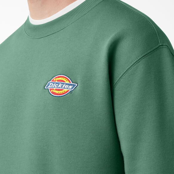 Fleece Embroidered Chest Logo Sweatshirt - Dark Ivy &#40;D2I&#41;