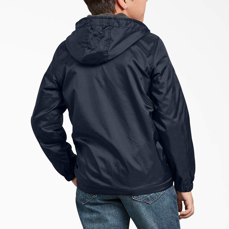 Kids' Fleece Lined Jacket, 8-20 - Dark Navy (DN) image number 2