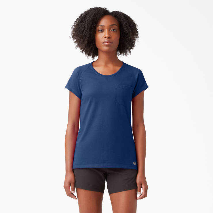Women's Cooling Short Sleeve Pocket T-Shirt - Dynamic Navy (DY2) image number 1