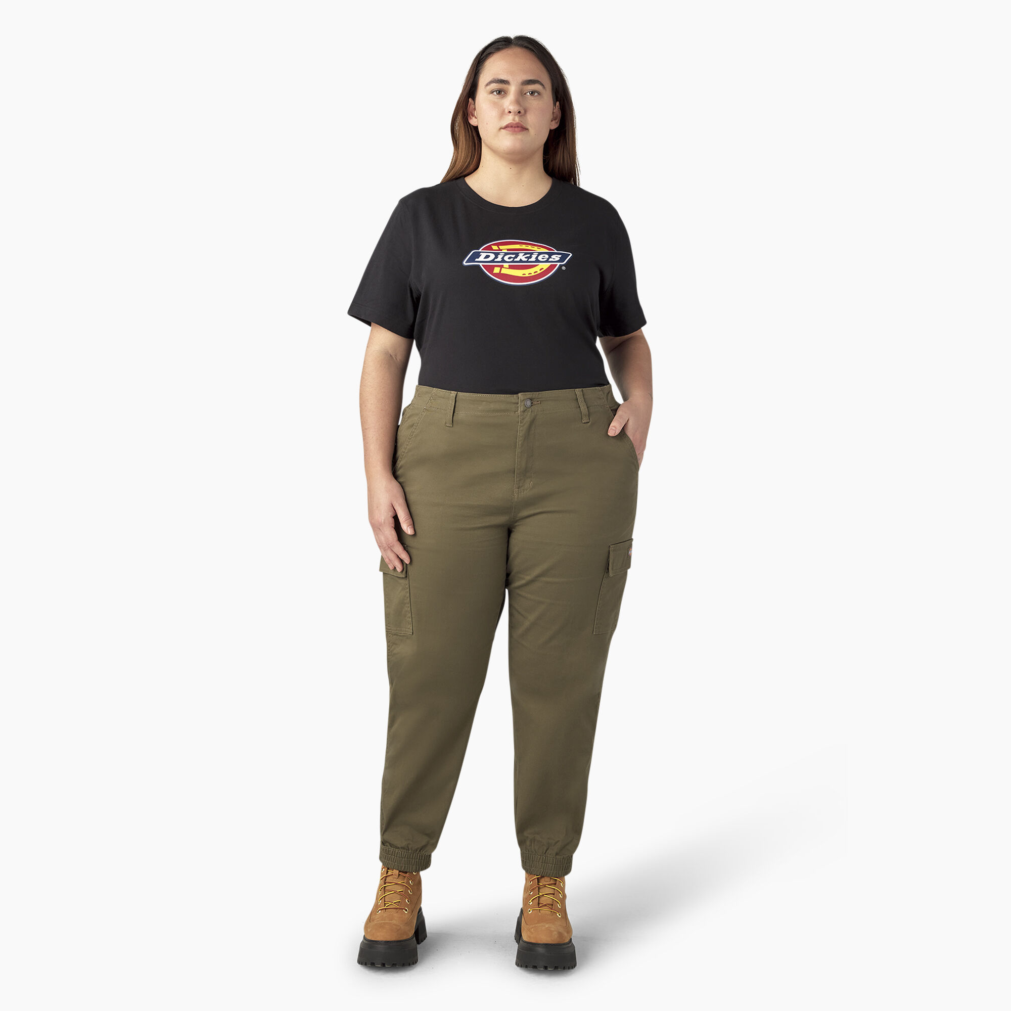 Women s Plus High Rise Fit Cargo Pants