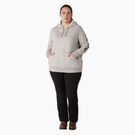 Women&#39;s Plus Heavyweight Logo Sleeve Hoodie - Heather Gray &#40;HG&#41;