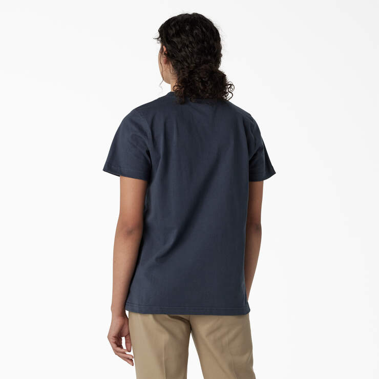 Women's Heavyweight Short Sleeve Pocket T-Shirt - Airforce Blue (AF) image number 2