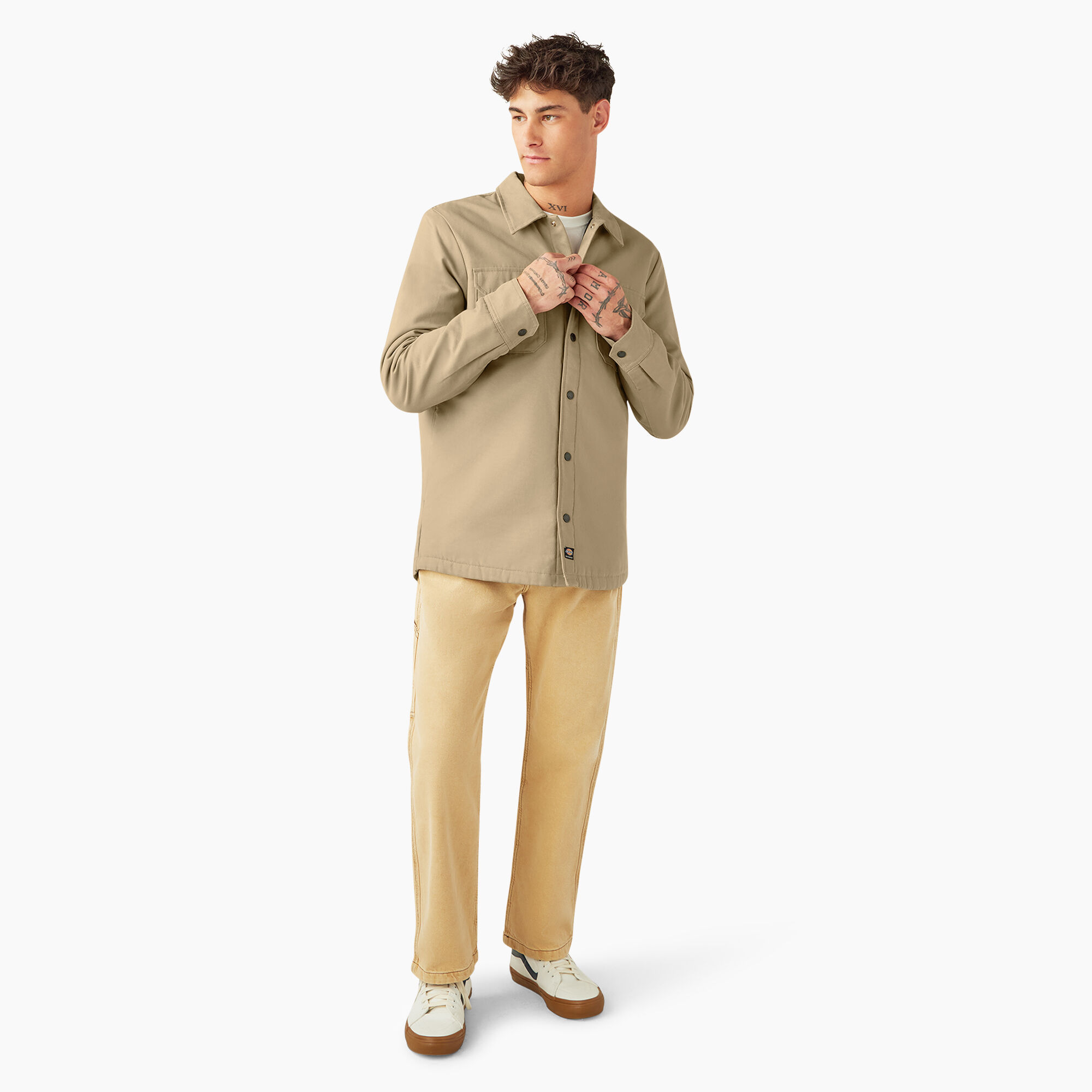 Genuine Dickies Men's Relaxed Fit Straight Leg Flat Front