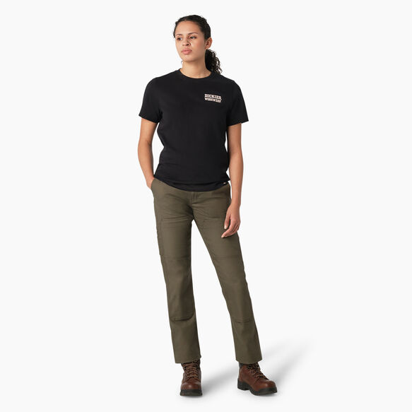 Women&#39;s Heavyweight Workwear Graphic T-Shirt - Black &#40;KBK&#41;