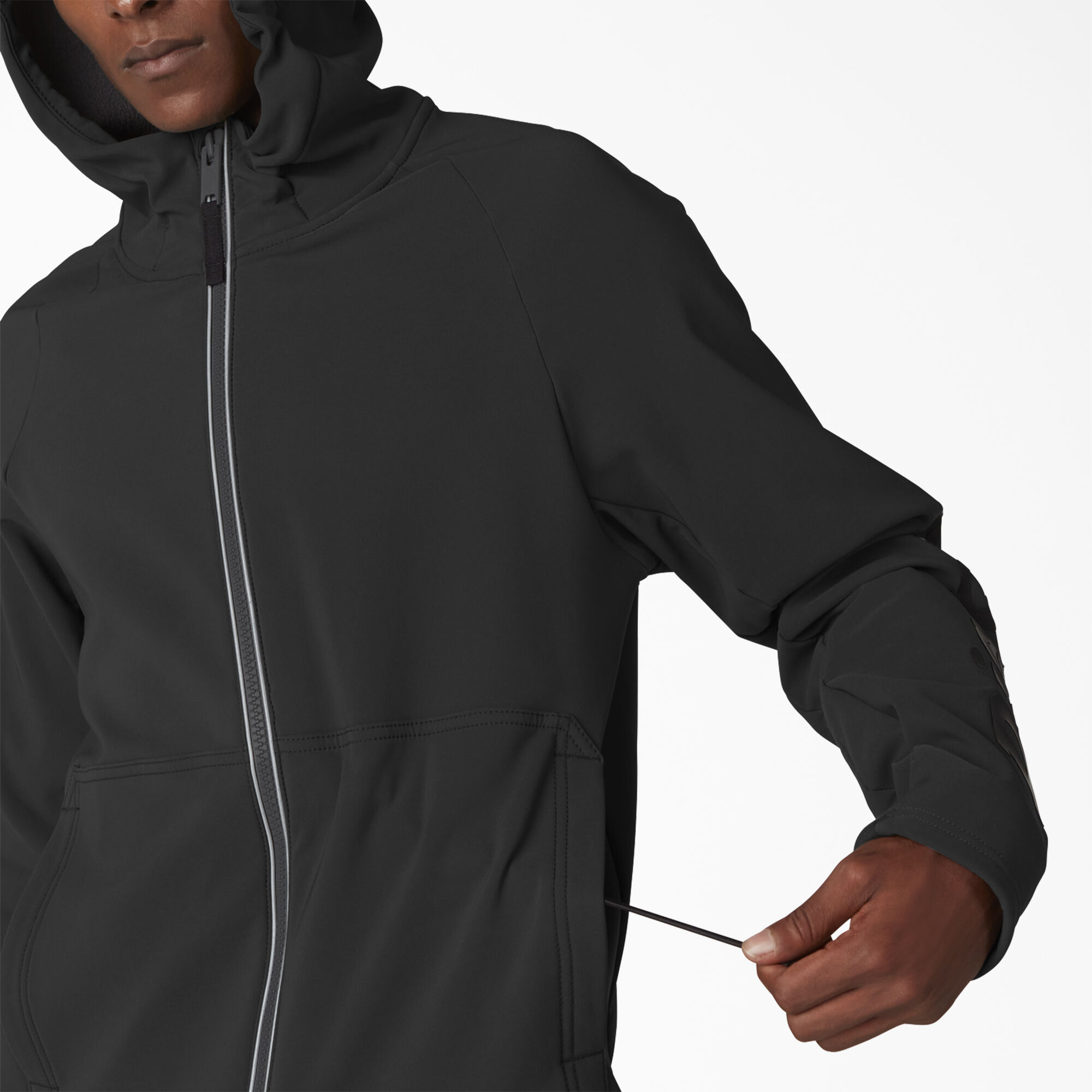 Dickies black zip hoodie sales