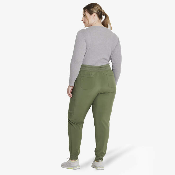 Women's EDS Essentials Jogger Scrub Pants - Olive Green (OLI) image number 8