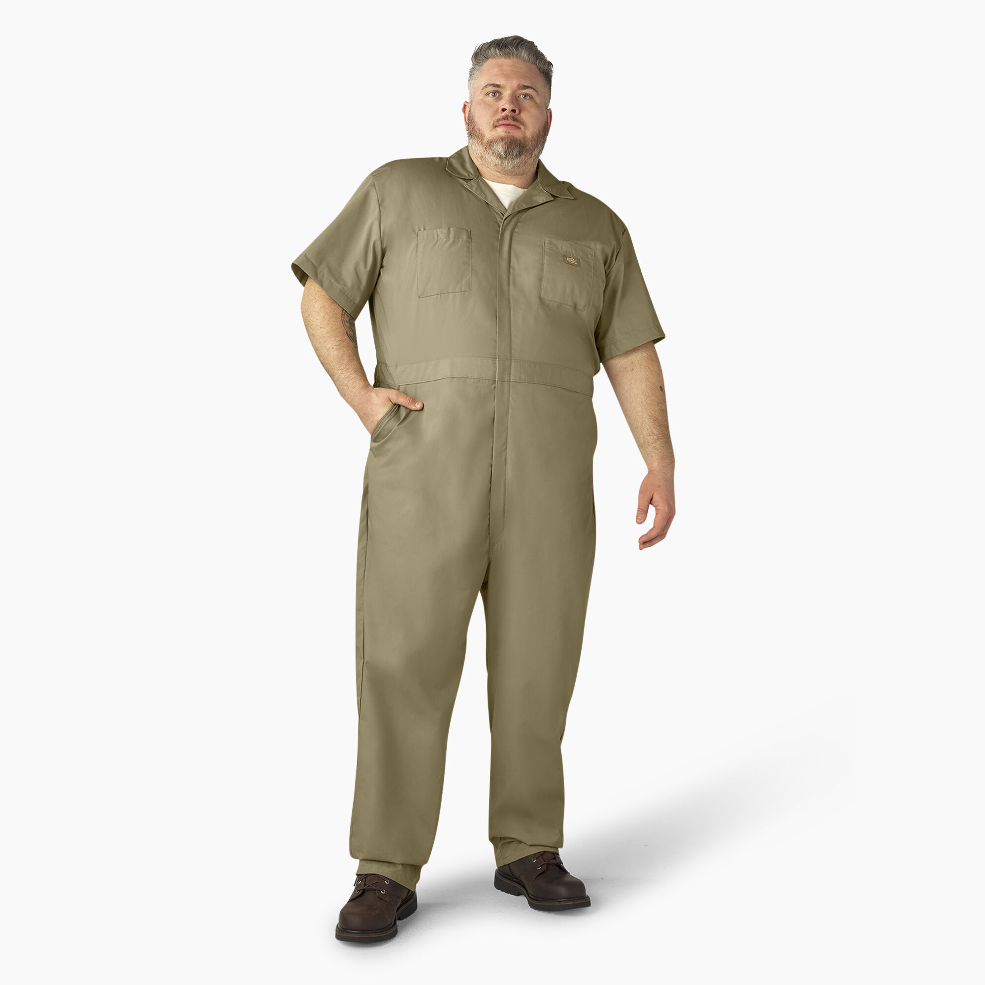 Men s Short Sleeve Coveralls Dickies US