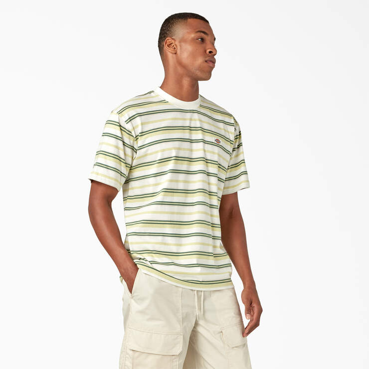 Glade Spring Striped T-Shirt - Cloud Stripe (HYS) image number 4