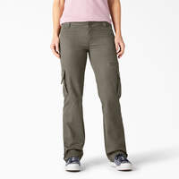 Women's Relaxed Fit Straight Leg Cargo Pants - Rinsed Green Leaf (RGE)
