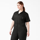 Women&#39;s Plus FLEX Cooling Temp-iQ&reg; Short Sleeve Coveralls - Black &#40;BK&#41;
