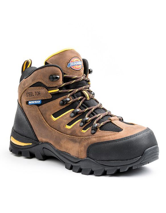Sierra Men's Steel Toe Work Boots Brown - BROWN (DW)