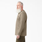 Heavyweight Long Sleeve Henley T-Shirt - Desert Sand &#40;DS&#41;