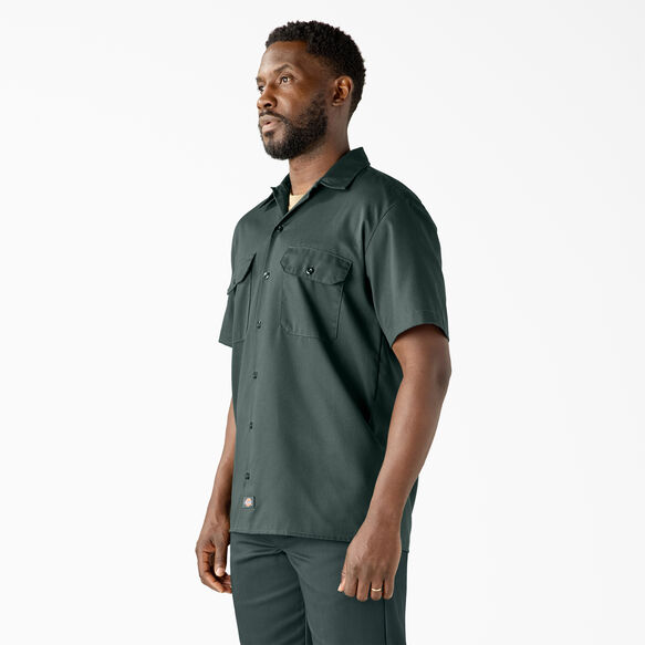 Short Sleeve Work Shirt - Hunter Green &#40;GH&#41;