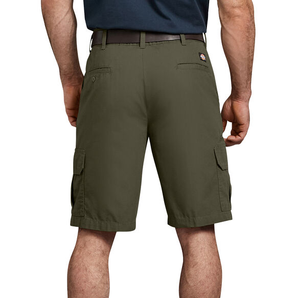 Relaxed Fit Ripstop Cargo Shorts, 11&quot; - Rinsed Moss Green &#40;RMS&#41;
