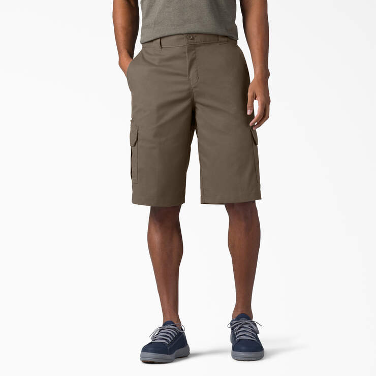 FLEX Relaxed Fit Cargo Shorts, 13" - Mushroom (MR1) image number 1