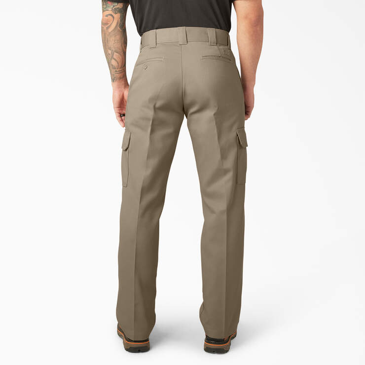 Relaxed Fit Cargo Work Pants - Desert Sand (DS) image number 2