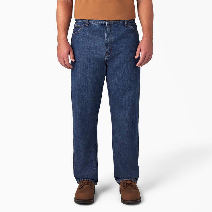 Regular Fit Jeans - Stonewashed Indigo Blue (SNB) image number 4