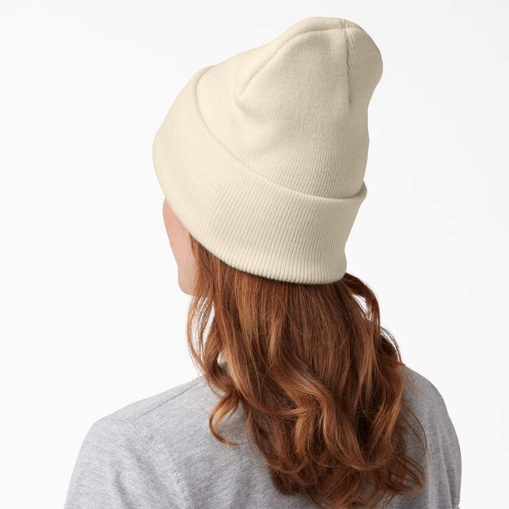 Cuffed Knit Beanie - Natural Beige (NT) image number 4