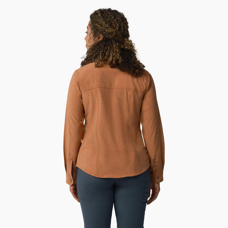 Women's Cooling Roll-Tab Work Shirt - Copper Heather (EH2) image number 2