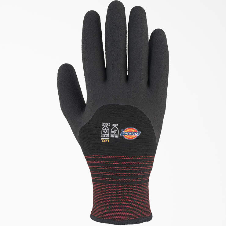 Latex Coated Work Gloves - Black (BK) image number 1