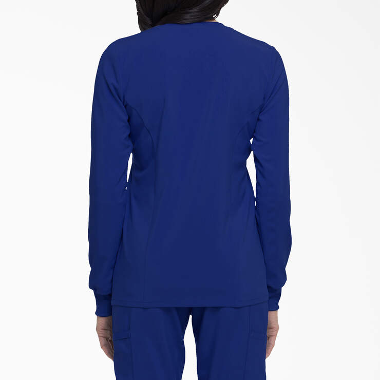 Women's EDS Essentials Snap Front Scrub Jacket - Galaxy Blue (GBL) image number 2
