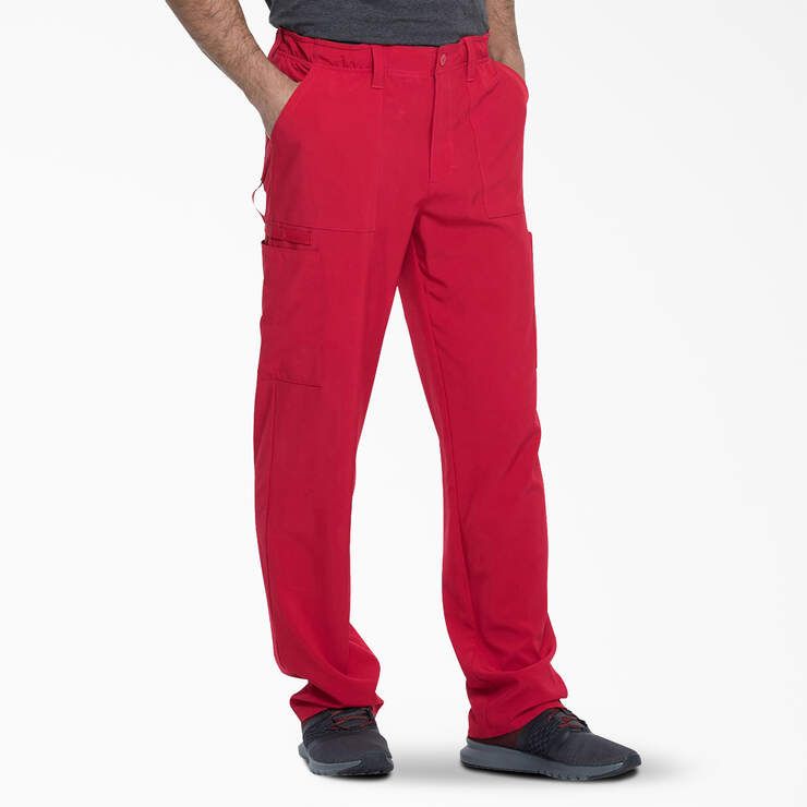 Men's EDS Essentials Scrub Pants - Red (RD) image number 4