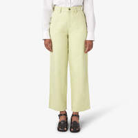 Women's Regular Fit Duck Pants - Stonewashed Pale Green (EWA)