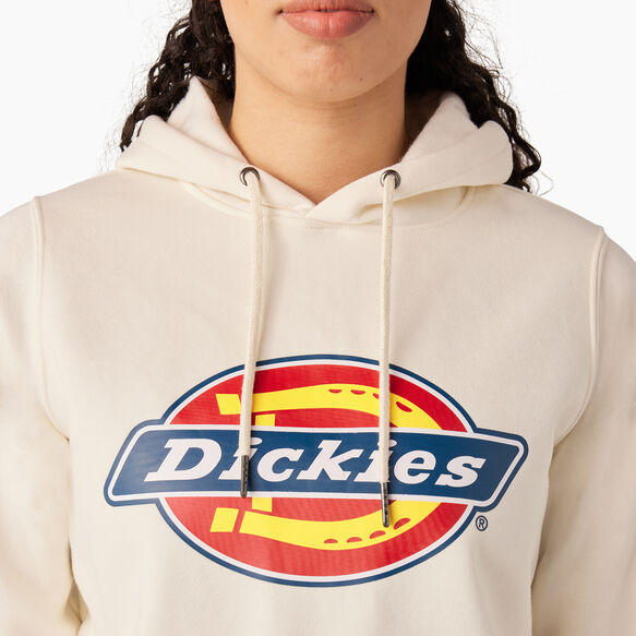 Women&#39;s Water Repellent Logo Hoodie - Antique White &#40;AW&#41;