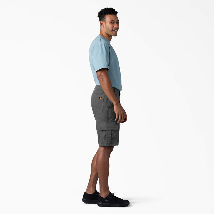 FLEX Relaxed Fit Duck Cargo Shorts, 11" - Stonewashed Slate (SSL) image number 6