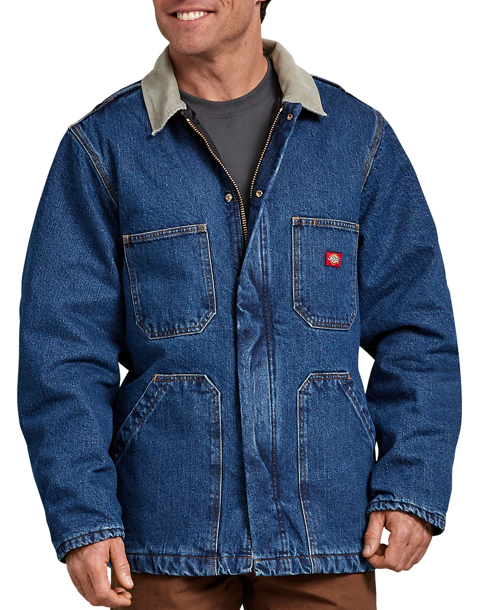 dickies denim chore jacket